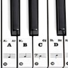 Pegatina de piano, removible, transparente, para teclado de piano 61/88