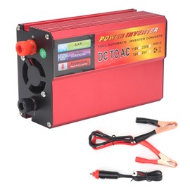 DC12V to AC110V 800W LED Volatge Display Power Inverter Modified Sine Wave Smart MultiFunction Converter Red