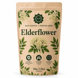 Elderflower (Sambuci Flos) 50g | Traditional Immune, Respiratory & Seasonal Support | Natural Antioxidant & Soothing Wellness | Wild-Harvested Herbal Infusion | Ideal for Tea, Steams & Daily Defense