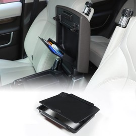 Car Armrest Hidden Storage Box Compatible with Land Rover Discovery 5 LR5 2017-2020 Center Console Handrail Privacy Organizer Tray Armrest Storage Box Container Insert Pallet Manager Inter Accessories
