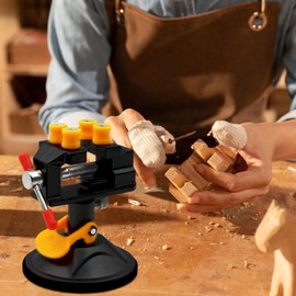 Work Bench Vise | 360 Degrees Rotation Adjustable Bench Vise - 360 Degree Rotating Table Clamp Aluminum Alloy Adjustable Carving Tools for Sculpture Wood Craft Metalworking