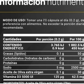 Vitamina D3 5000 Ui 300 Cápsulas B Life