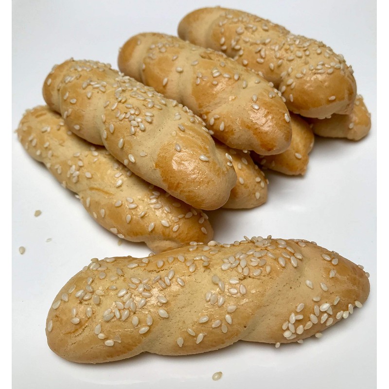 Greek Twist Koulouria Cookies (16 oz)