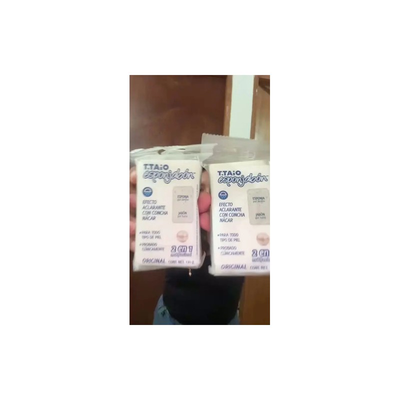 10 Piezas Esponjabon 2 En 1 Concha Nácar 5pzas Avena
