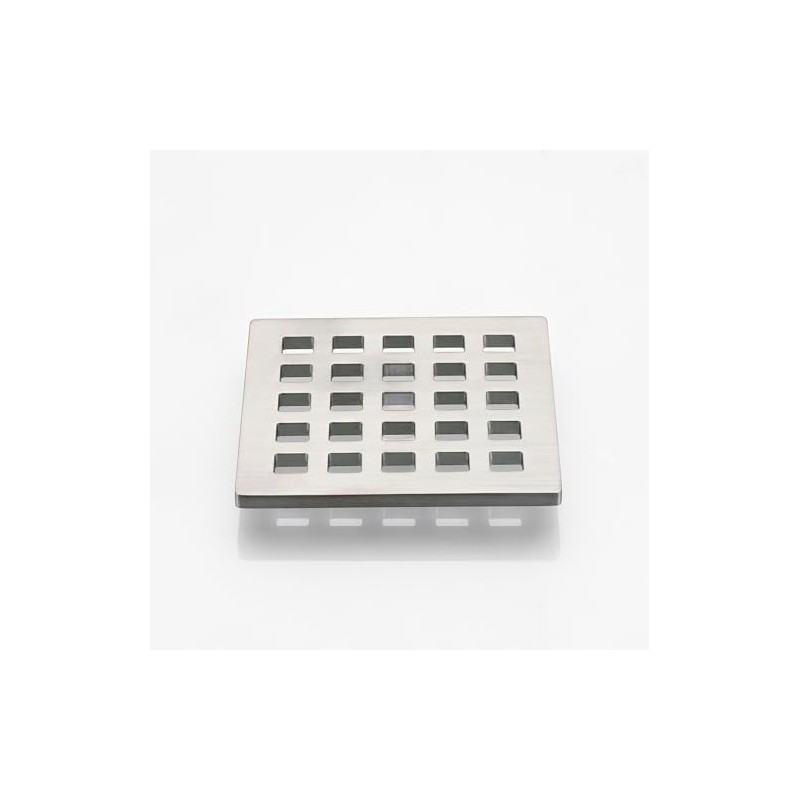 Holge 3.75 Inch Square Shower Drain Cover 5mm Thick Floor