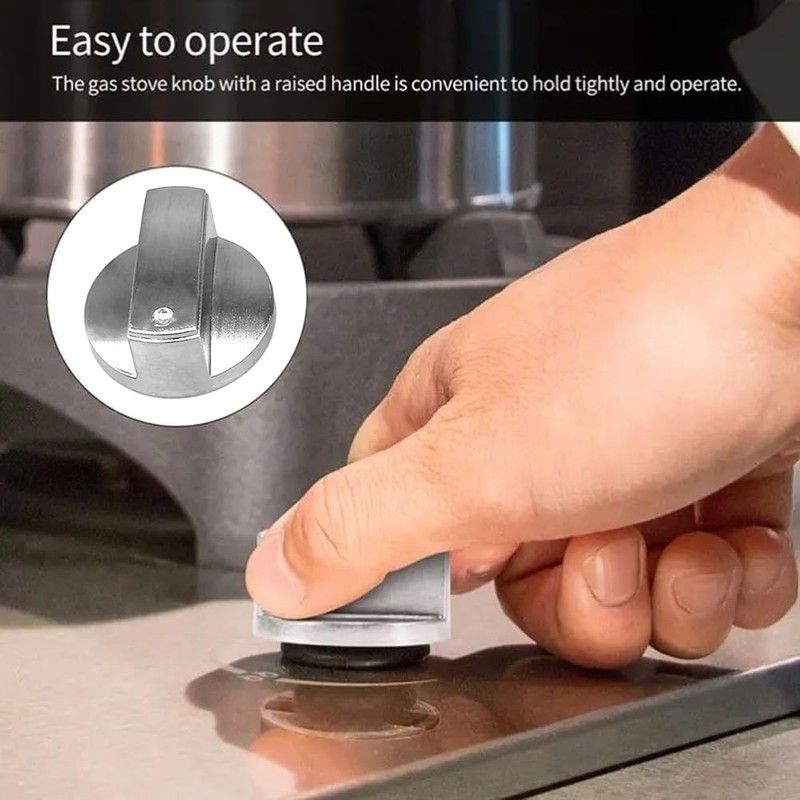 4pcs Cooker Knobs Replacement, Cooker Knobs Gas Adapter Gas Hob