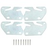 Hordion 4Pcs Wood Bed Rail Hook Plates, Wood Bed Plates
