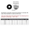 Dreneco M6.3×16 Composite Waterproof Sealing Gasket, Stainless Steel EPDM Bonded