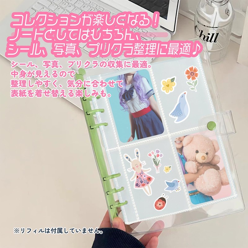 YESprime Personal Organizer, Sealing Notebook, Cover, A5 Binder, 6 Holes,