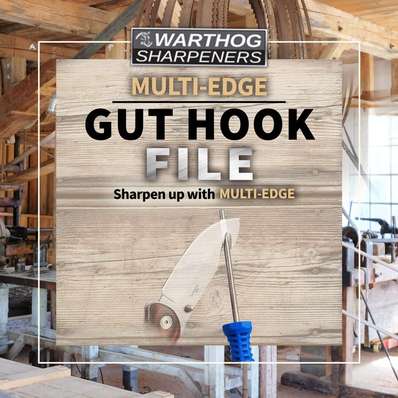 Warthog Gut Hook File - 600 Grit Diamond Rod, Ideal