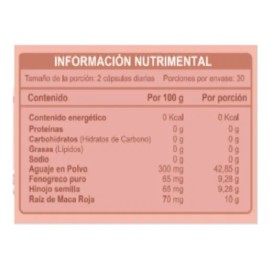 Most Natura Woman Aguaje Y Fenogreco 500 Mg 60 Capsulas Sabor Sin Sabor