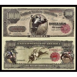 Rodeo Million Dollar Bills - Pack of 5