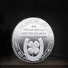 1 PCS Lucky Coin Horseshoe and Four Leaf Clover Souvenirs