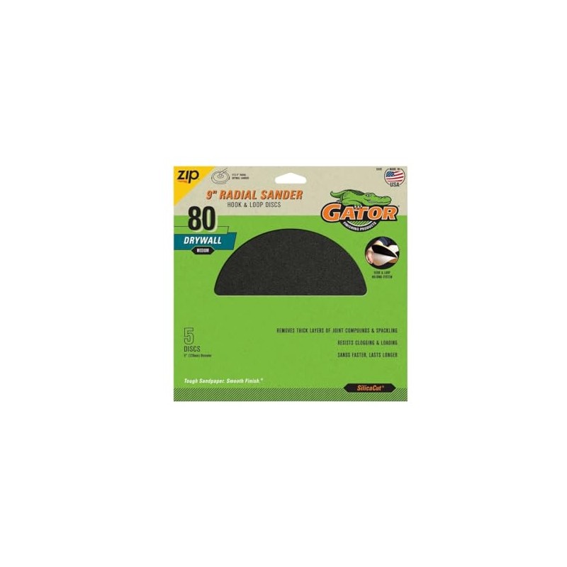 Gator 9" Silicon Carbide Hook and Loop Drywall Sanding Disc