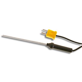 PeakTech Type K Temperature Sensor -50 °C to 300 °C/Length 75 mm type Rod with Temperature Sensor Cable Length, Pack of 1, TF 55