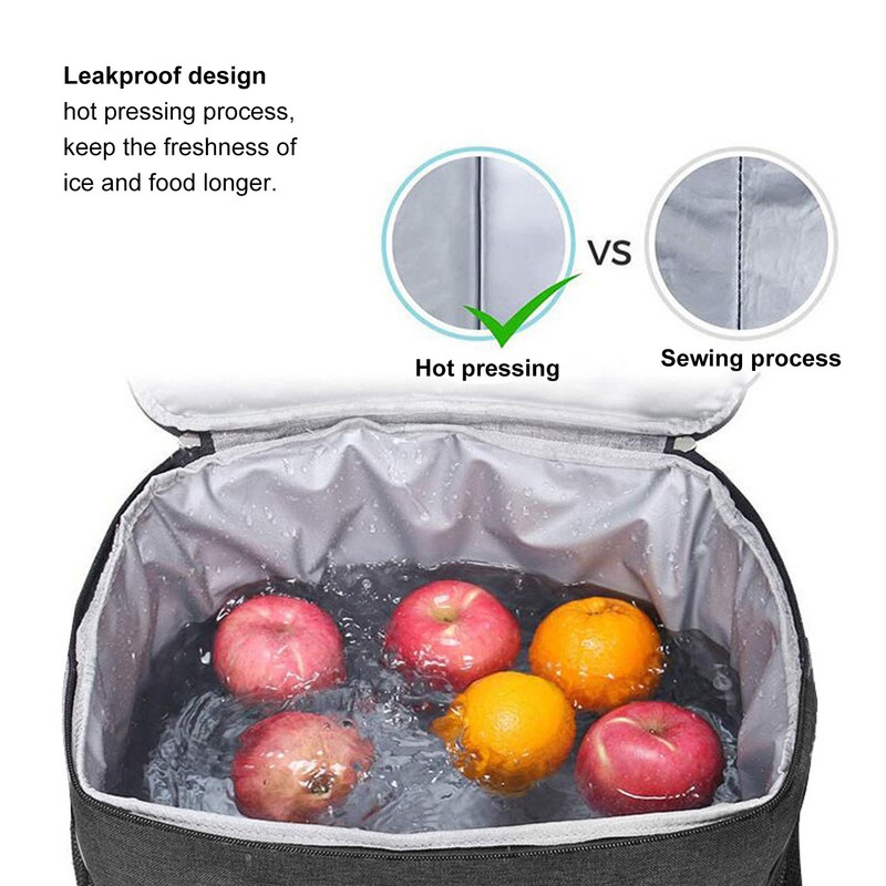 20L Thermal Insulated Food Delivery Backpack Thickening Leakproof Waterproof Lining