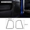 4PCS Car Interior Door Speaker Cover Trim for 2010-2017 Dodge