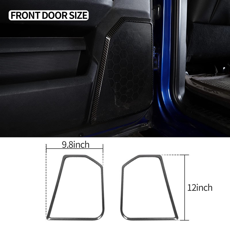 4PCS Car Interior Door Speaker Cover Trim for 2010-2017 Dodge
