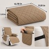 Waterproof Recliner Quilted Cover – Nonslip Furniture Slipcover with Elastic