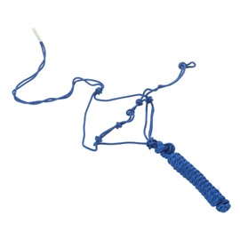 Okuyonic Horse Rope Halter Blue Adjustable Easy to Maintain Stylish Nylon Horse Rope Halter Comfortable for Farm