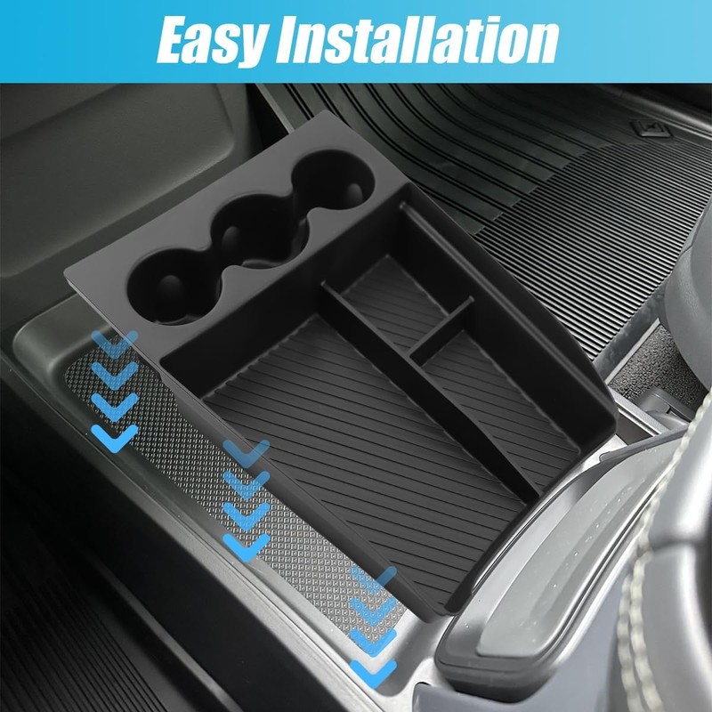 Lower Center Console Organizer Tray Compatible with Rivian R1T &