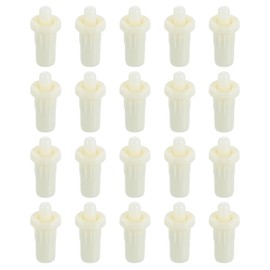 uxcell 50pcs Shutter Repair Pins, Spring Loaded Plantation Shutter Replacement Repair Pins Plastic Plantation Shutter Pins Louvers Staples for Windows, White(1 x 0.46 x 0.31 Inch)