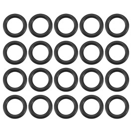 sourcing map Pack of 20 O Ring Sealing Rings Rubber Seal 9.5 mm AD 6.5 mm ID 1.5 mm Nitrile Rubber NBR Washer Seal Kit for Sealing Elements Tap Connector Repair Car
