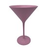 PINK WHEAT STRAW MARTINI GLASSES - Unbreakable alternative plastic martini
