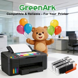 GREENARK CLI-251XL Gray Ink Cartridge CLI251XL CLI251 CLI251GY Ink Cartridge Replacement for Canon PIXMA PIXMA MG6320 MG7120 IP8720 MG7520 Printer 251XL Cli-251 (3 Gray)