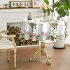 Artoid Mode Flowers Leaves Rabbit Butterflies Easter Table Cloth, Round