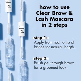e.l.f. Cosmetics Máscara Fijadora Transparente para Pestañas y Cejas 2 Pack