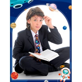 Newcotte Neck Tie 3 Pcs Pre Tied Adjustable Neckties for Formal Wedding Uniforms(Cute Style)