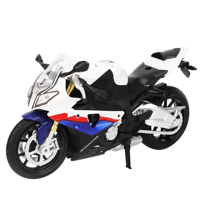Alloy Motorcycle Model Toy Simulation Motorcycle with LED Light Sound
