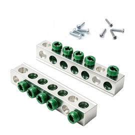 5 Terminal Ground Bar Kit for Eaton Electrical Panel 2 Pack