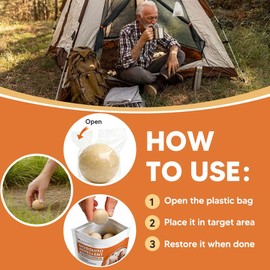 SCFKAOF Mosquito Repellent Outdoor Patio, Mosquito Deterrent for Yard, Indoor Mosquito Repellent Balls, Mosquito Repeller for Patio, Keep Mosquito Away, Covers 120 Sq. Ft, 60 Days Protection-8 Packs