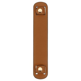uxcell 1 Pcs 8.98x1.69 Inch Leather Shoulder Strap Pad, Detachable Non-Slip Strap Covers for Tote Bags Backpacks Handbags, Khaki Brown