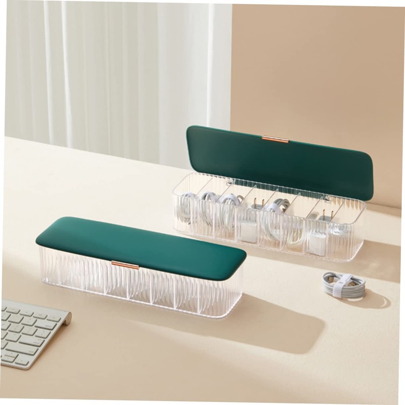 KICHOUSE Cable Storage Box Dustproof Design Multi- Cable Organizer for