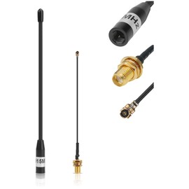 Antena de 915 MHz 10dBi de ganancia para meshtastic LoRa de largo alcance, antena de látigo suave, 17 cm Omni SMA macho negro (paquete de 1)