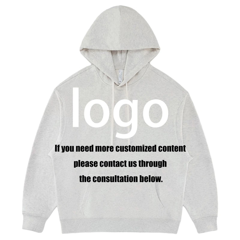 Premium Terry Drawstring Hood Regular Fit Cotton Blend Hooded Top