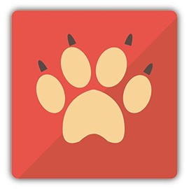 Zirni Dog Paw Silhouette Animal Sticker Decal Design