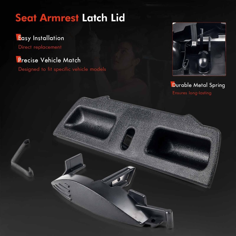 Daposhac Center Console Jump Seat Armrest Lid Latch Fit for