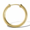 9ct Gold 20mm Capped Sleeper Hoop Mens Earring - Single