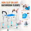 400lbs Shower Chair Bath Stool Seat Height Adjustable for Bathtub