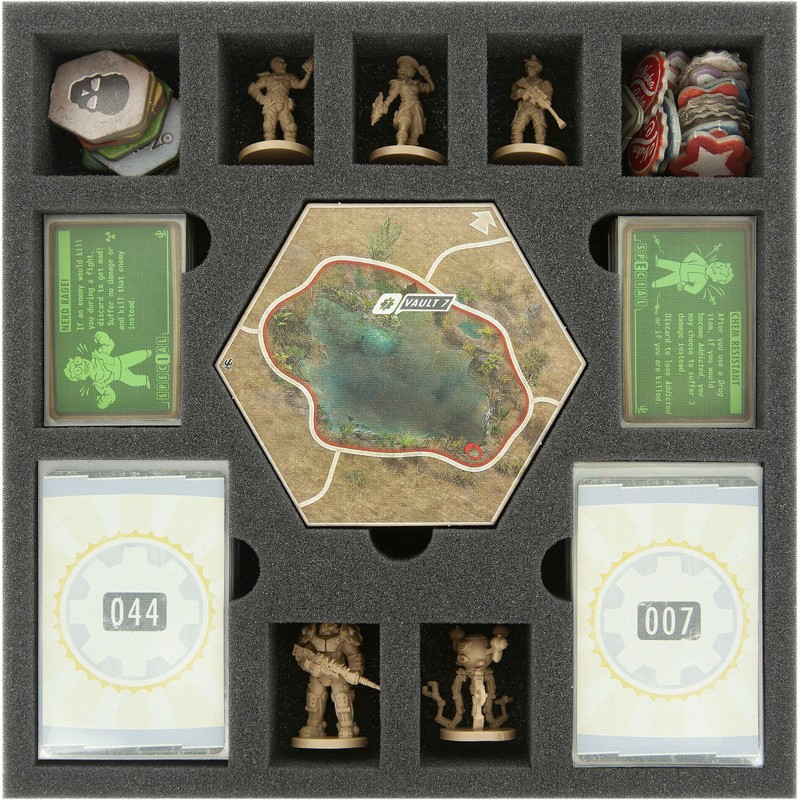 Feldherr Foam Set Compatible with Fallout: New California Board Game