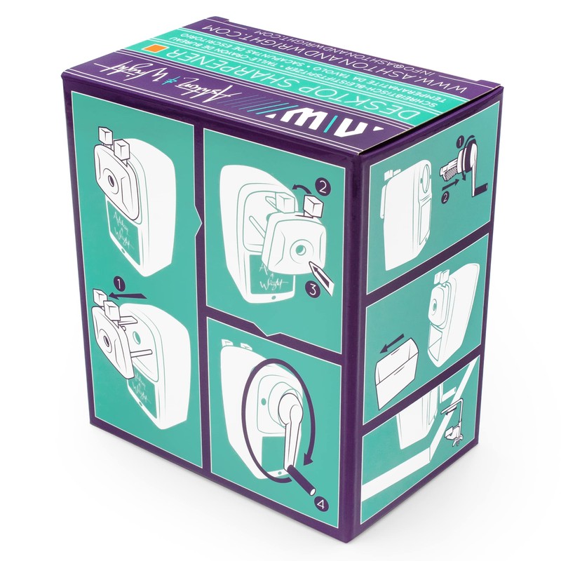 Ashton and Wright - Mechanical Desk Pencil Sharpener (Orange)