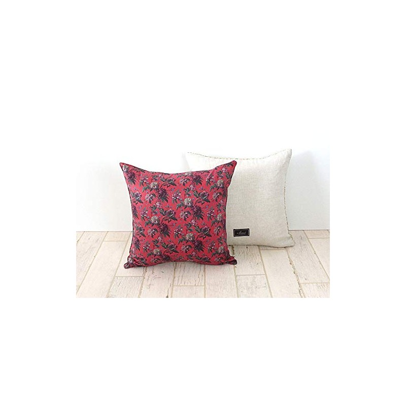 DDintex Decadent Blooms Red 45x45cm [With Liberty Print]