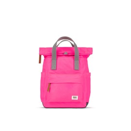 ROKA London Canfield B Small Sustainable Nylon Backpack (Neon Pink)