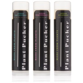 Plant Pucker Vegan Lip Balm (3-Pack) (Variety Pack)