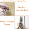 2 Pieces 3500 PSI Impact Force Hammerless Nail Punch Double