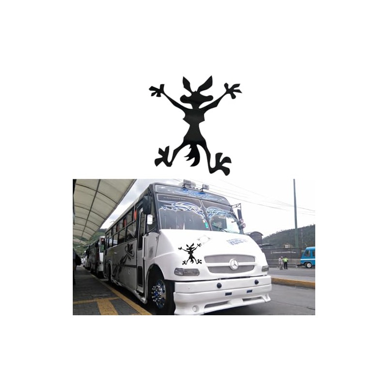 Calcomanía Coyote Estampado Sticker Auto Suv Moto Universal
